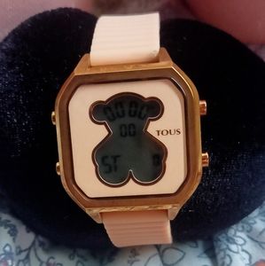 Tous D-bear teen watch rose gold and silicon